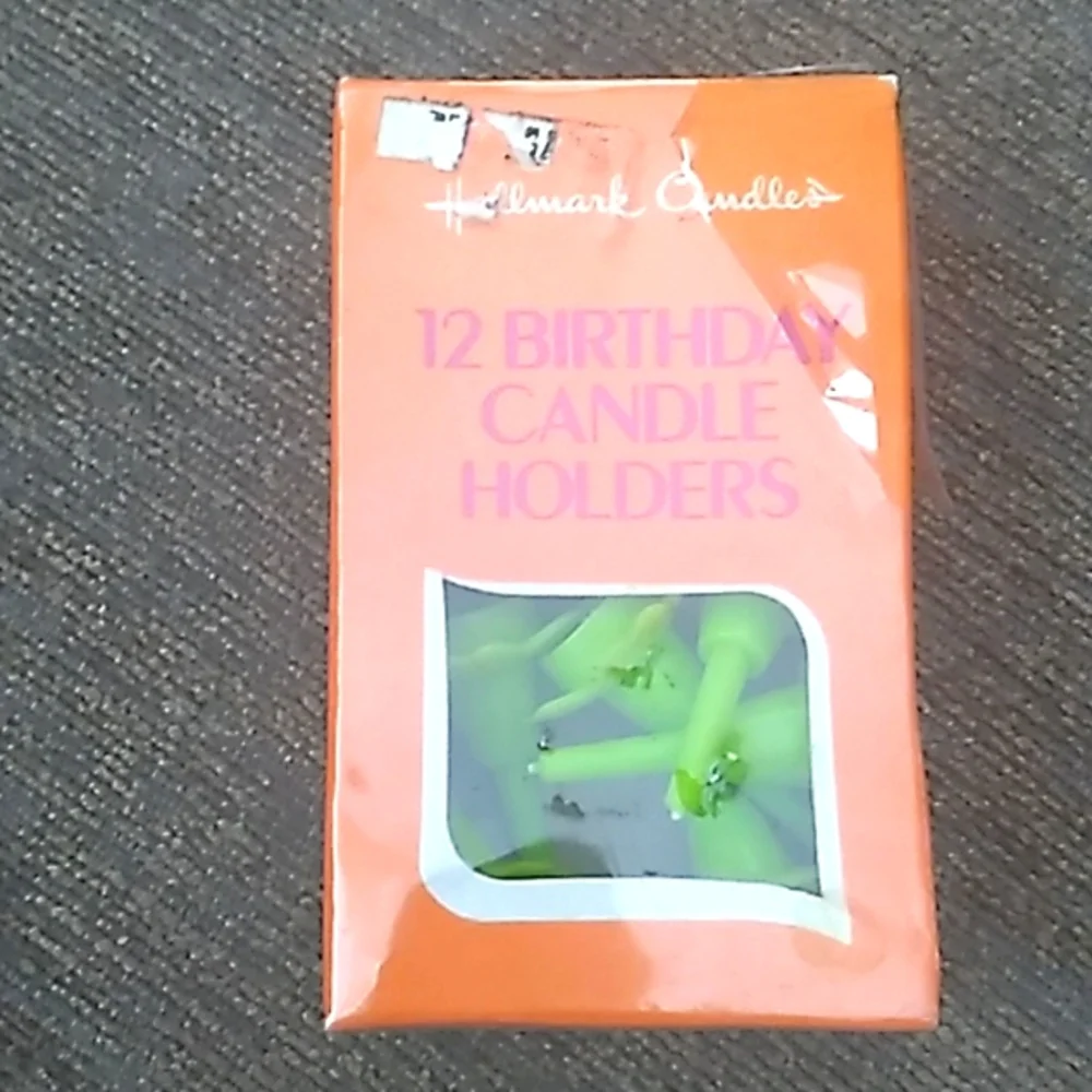 Vintage Hallmark Candle 12pk Birthday candle holders
